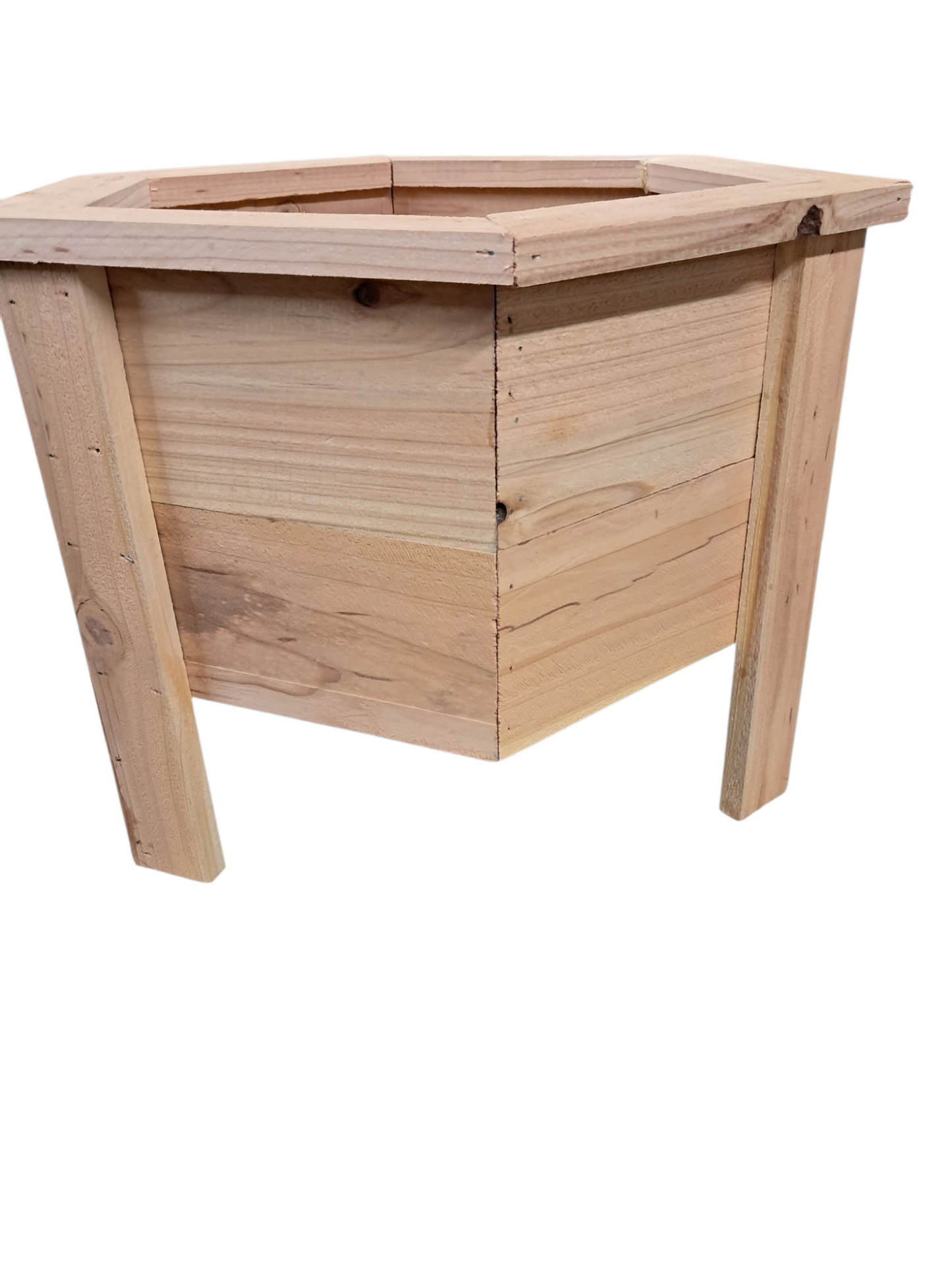 Cedar octagon planter