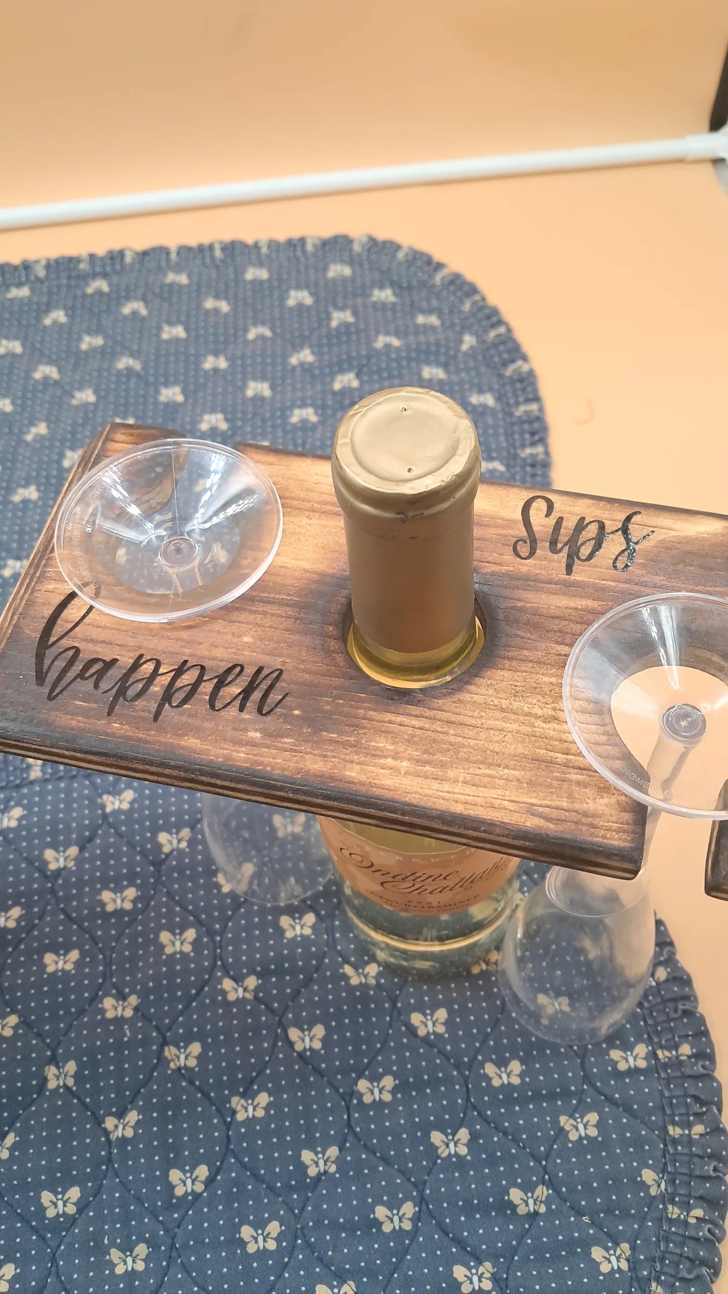 Customizable Wine Bottle & Stramware