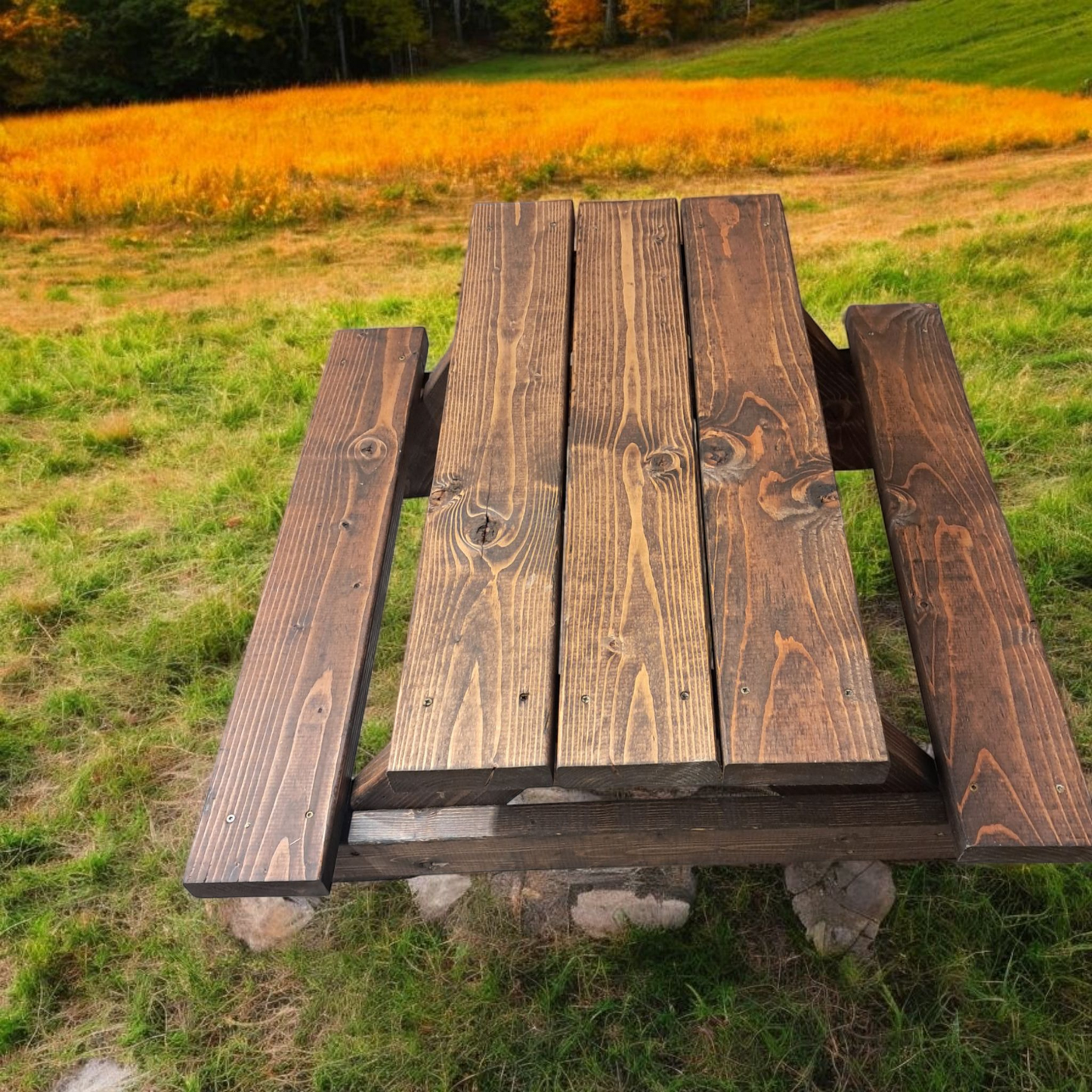 Kids custom build treated cedar picnic table,children decor in or outdoor dining