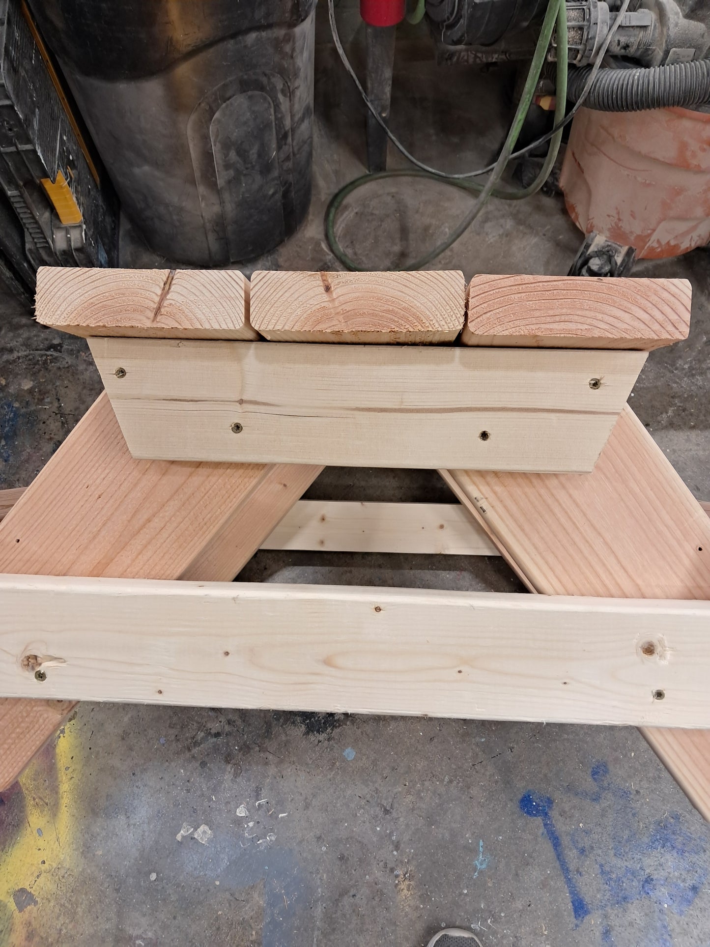 Kids custom build treated cedar picnic table,children decor in or outdoor dining