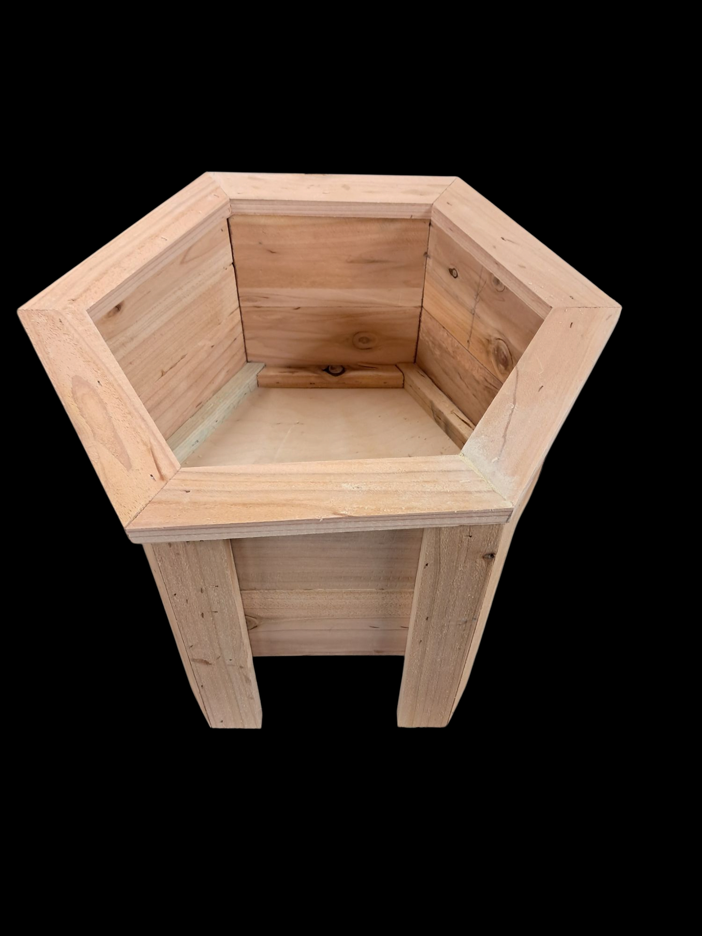 Cedar octagon planter