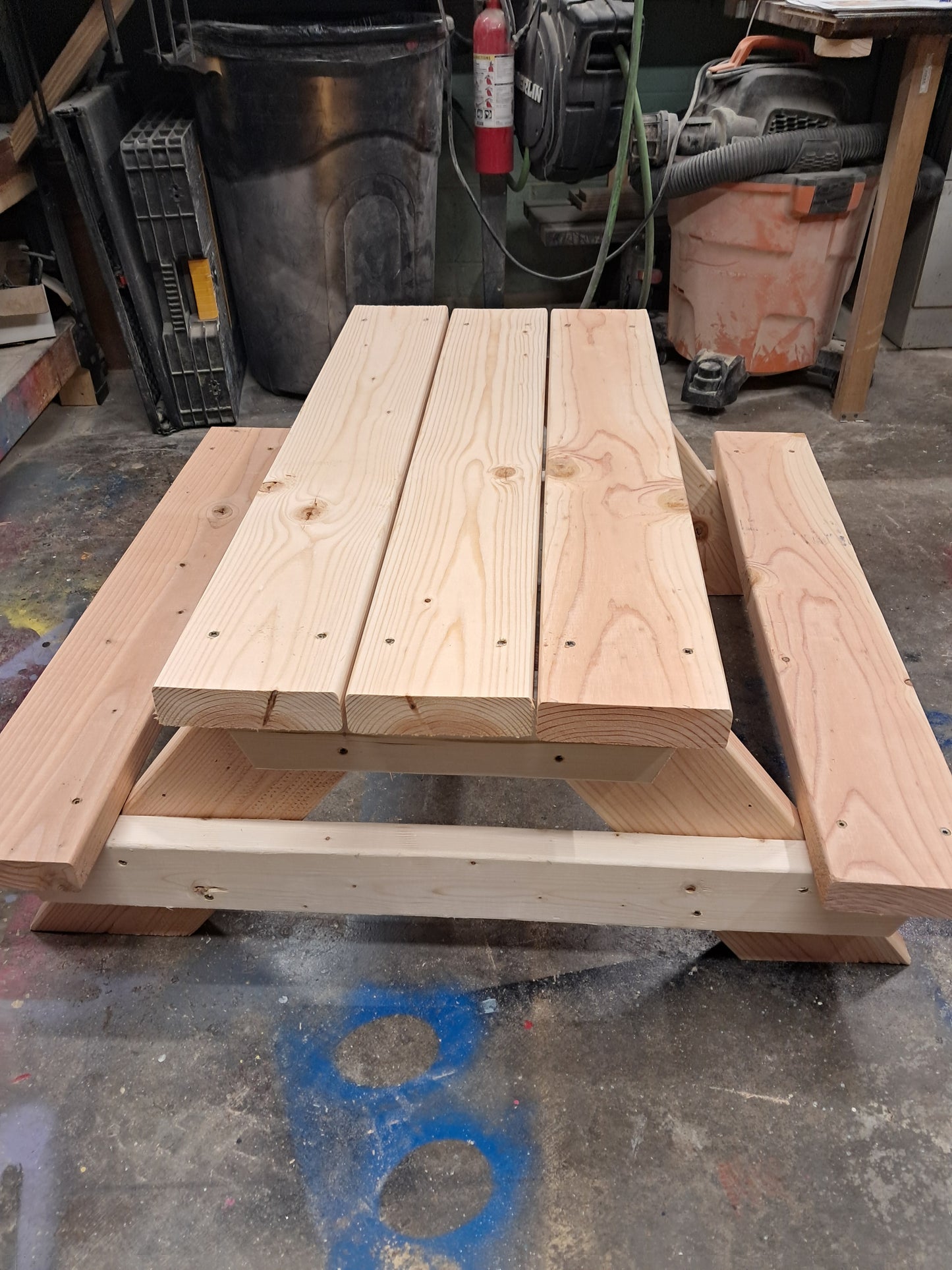 Kids custom build treated cedar picnic table,children decor in or outdoor dining