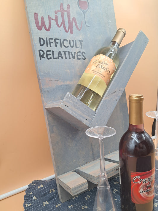 Wine bottle wall art