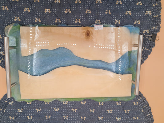 Total Epoxy Resin Rivet Themed Serving Tray
