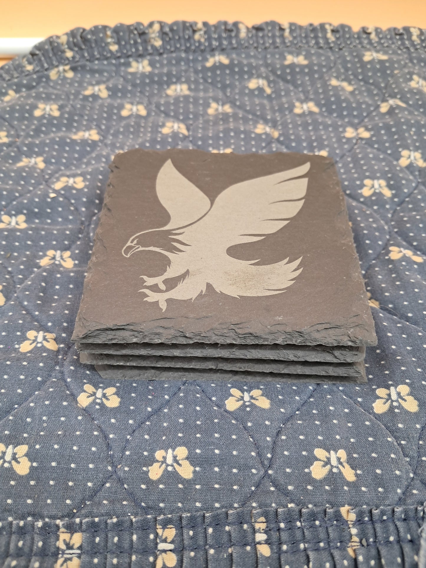 Eagle 4x4 Engraved Slate Costers Det of 4