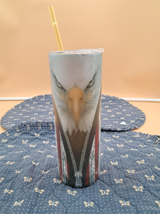 Eagle Flag Patrotic 20 Oz Tumbler