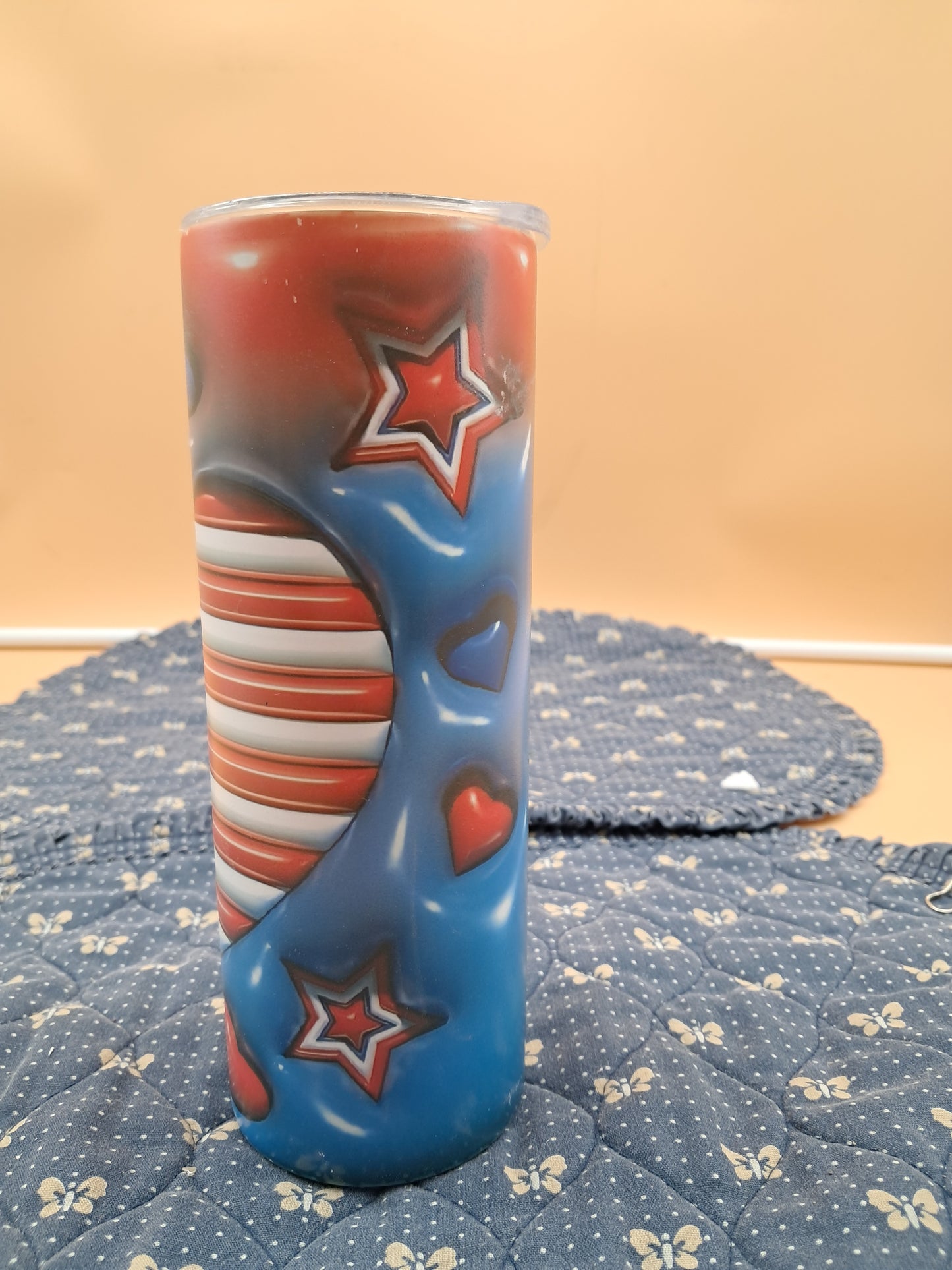 Flag in Heart 20 Oz Tumbler