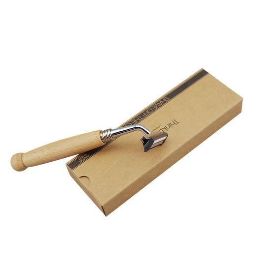 Wood hand razor
