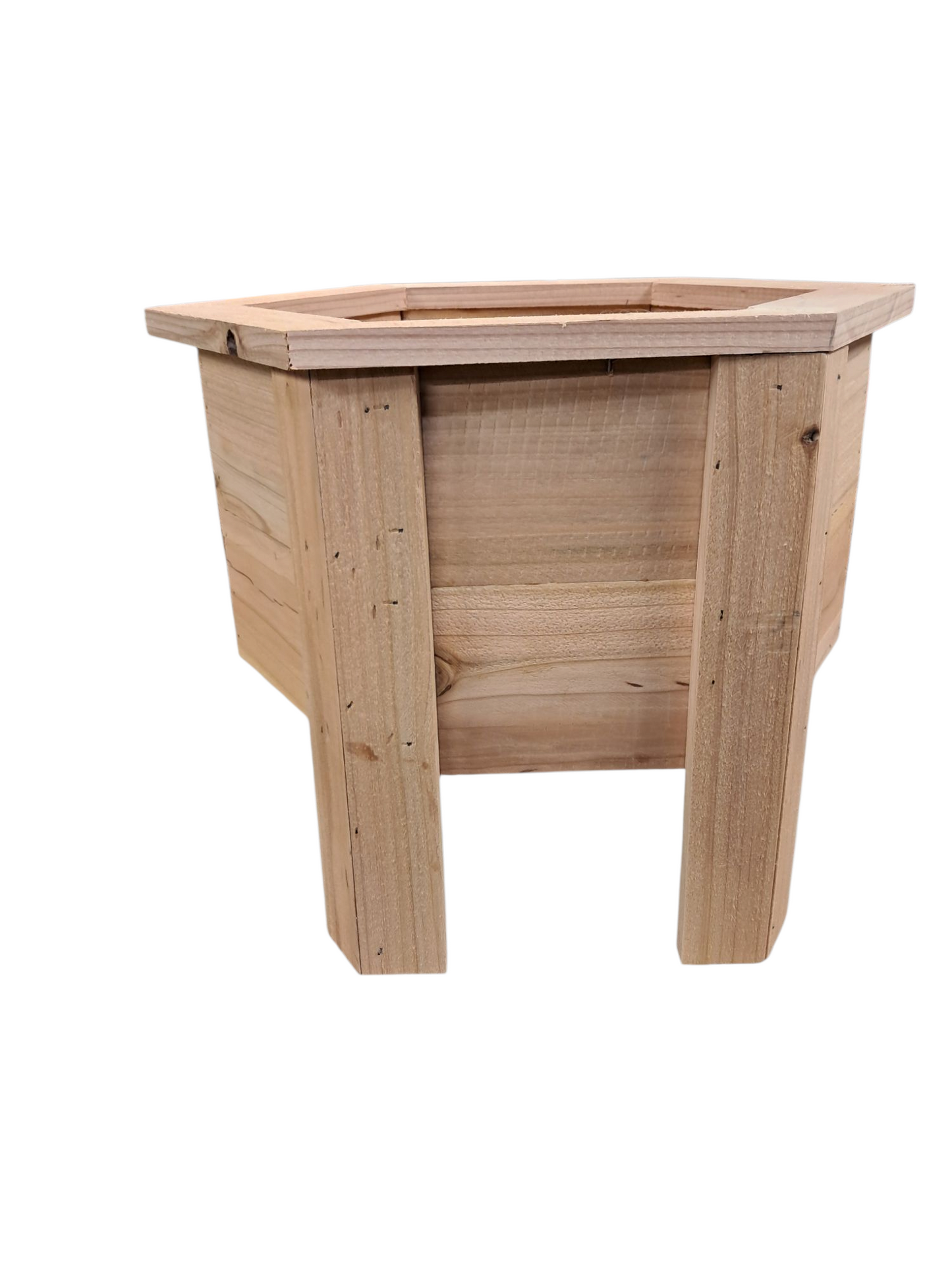 Cedar octagon planter